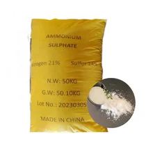 500g Sampel Gratis ISO Disetujui Putih Ammonium Sulfat Powder Untuk Pupuk Pertanian